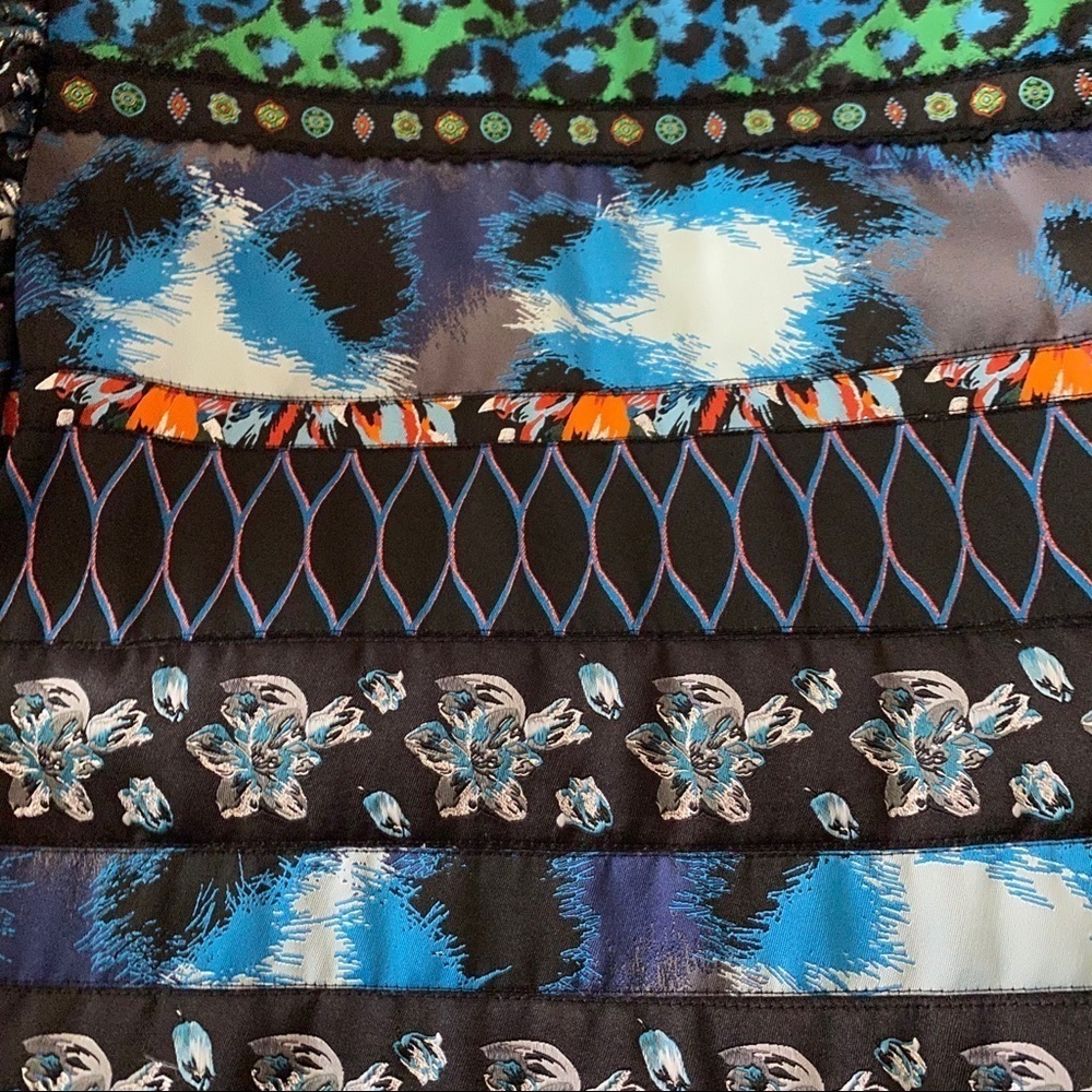 KENZO x HM sz 10 40 Ruffle Sleeve Blouse Jacquard - Picture 5 of 8